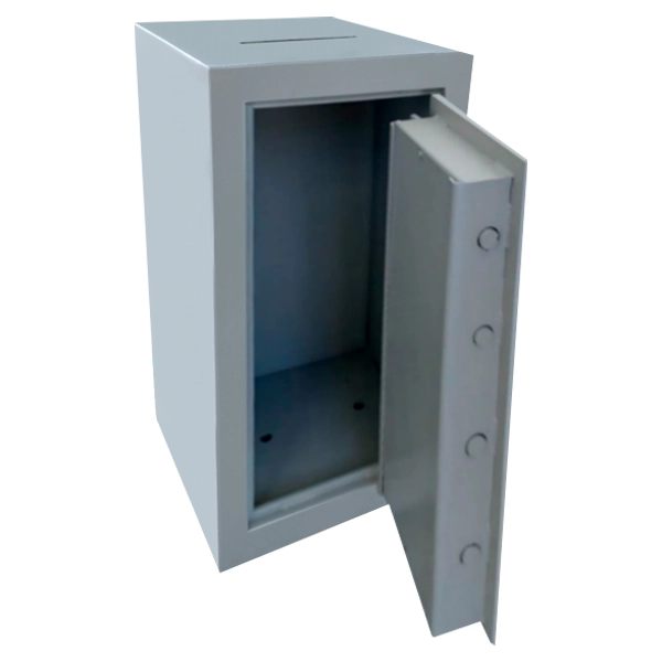 Cofre Boca de Lobo TCL 100 – aberto, mostrando o interior